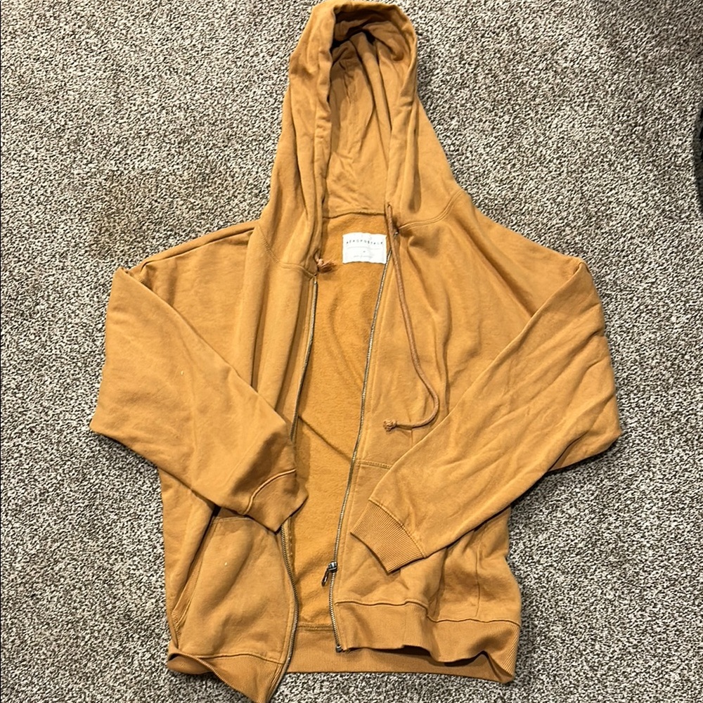 Aeropostale Tan Utility Jacket with Hood